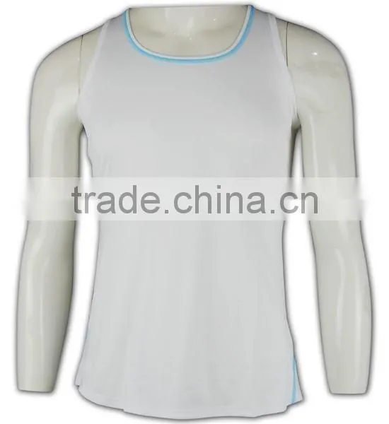 China Manufactory High Quality Dri-fit White Low MOQ Custom Vests photo-2