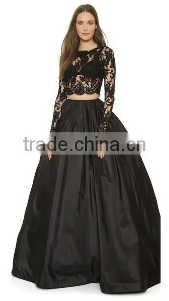 2016 Evening Skirt Fashion Flared Ladies Floor Long Skirt High Waist Pleated Ladies SkirtsOEM
