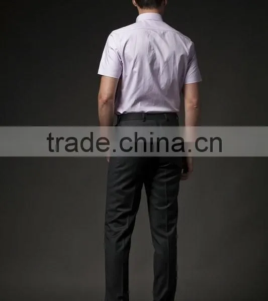 2015 Mens Short Shirt With Buttondown Collar photo-5