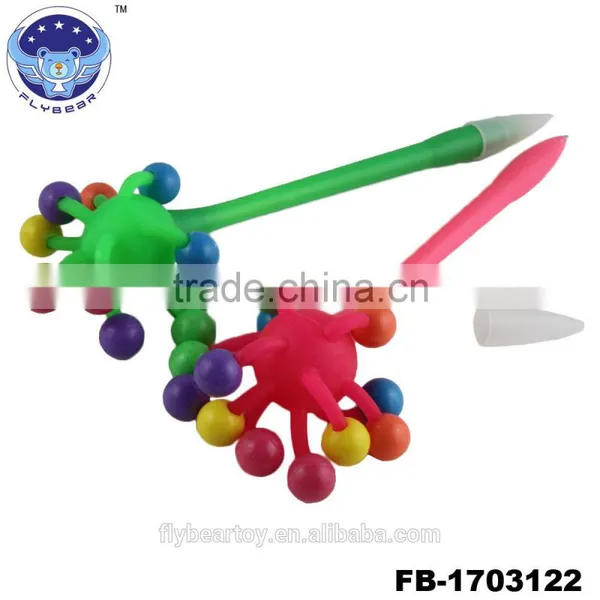 Novelty Promotion TPR Ballpoint Pen Pompom Ball Toy Ballpoint Pen photo-4