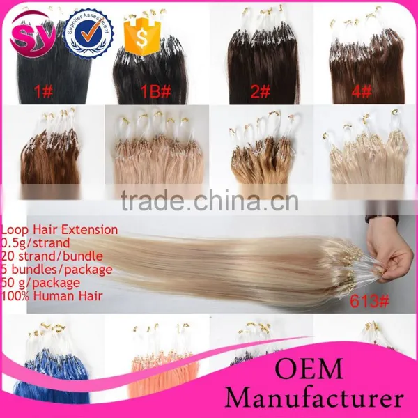 100% Cheap Remy Micro Loop Hair Extensions, Remy Kinky Micro Loop Hair Extension,loop Hair Extensions photo-6