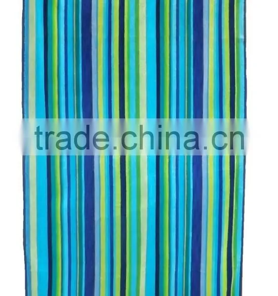 100% Cotton Colored Striped Yarn Dyed Jacquard Beach Towel photo-2
