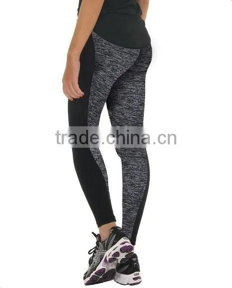 Hot Sale Slim Fit Two Tone Custom Cotton Mesh Yoga Pants Sport Leggings Fabric photo-4