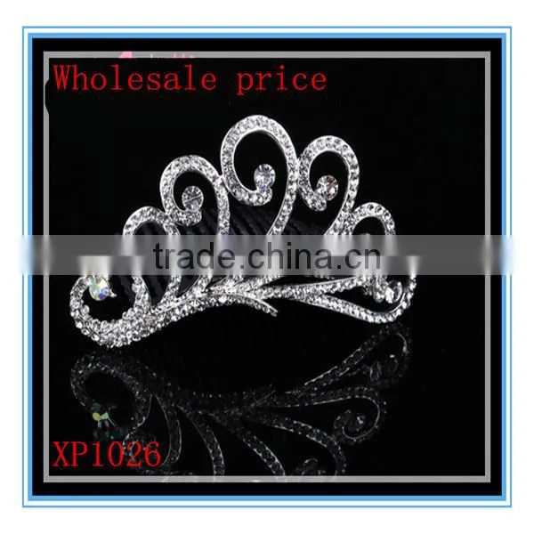 Factory Wholesale Price Low MOQ Crystal Rhinestone Claw Clip Comb, Wedding Bridal Hair Accessory