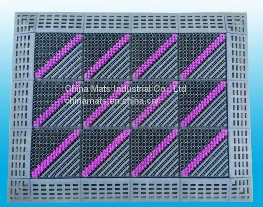 Entrance Mat/Interlock Mat/Multifunctional Mat/Modular Mat/Dust-Proof Mat/Commercial Carpet Tile-Type A-One Brush