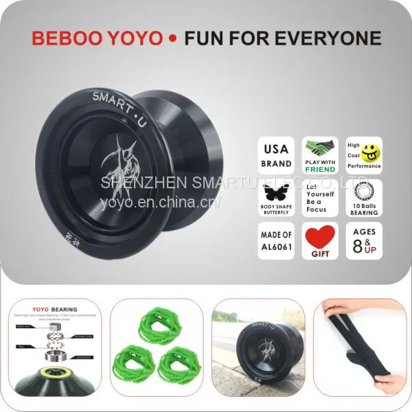 BEBOO YOYO S2 Black Metal Yoyo God of Dead Professional Yoyo for Alloy Aluminum