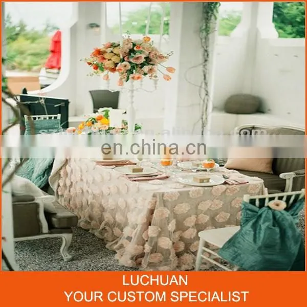New Design Wholesale Rosette Party Tablecloth photo-2