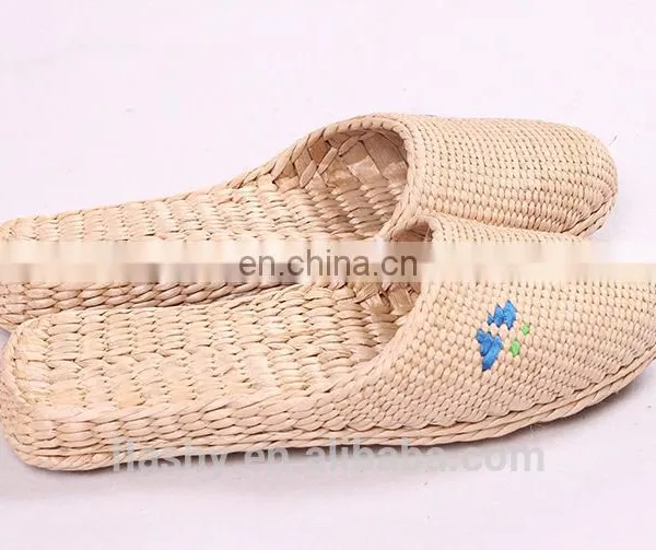 Wholesale Hand Woven Slippers Rush Slipper Spa Plain Raffie Slippers 2017 photo-4