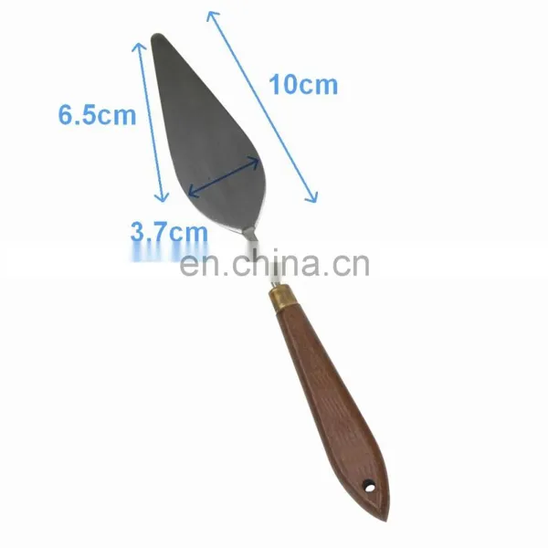 Brown Wooden Handle Steel Painting Palette Knife photo-2