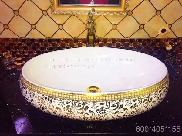 China Factory Orange Color Popular Design Square no Hole Ceramic Bathroom Hotel Luxury Wash Basin Art Sink for Sale photo-3