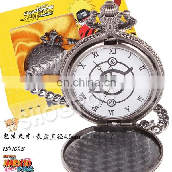 Naruto Konoha Pocket-watch(box packing)/Wholesale/Good Quality/Fashion Anime/Cos/Hot and New Style