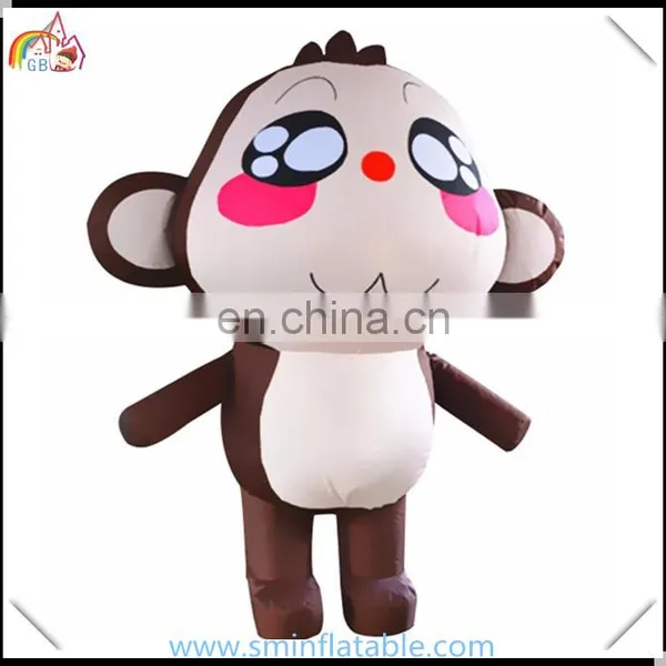 Giant Lovely Inflatable Cartoon, Advertising Inflatable Monkey Mascot Animal , Standing Monkey Cartoon Model for Outdoor photo-2