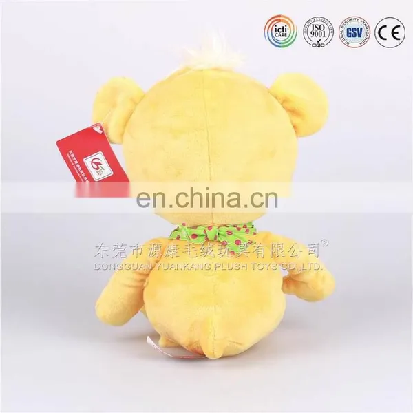 Custom Plush Yellow Lovely Baby Teddy Bear Souvenir photo-3