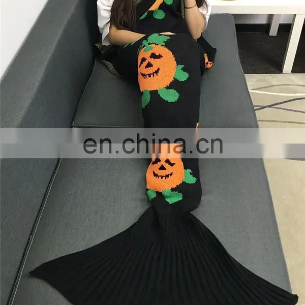 Charming Colorful Mixed Crotched Fish Tail Blanket Mermaid Tail Light Fish Blanket Warm Soft Sleeping Bag for Siesta photo-6