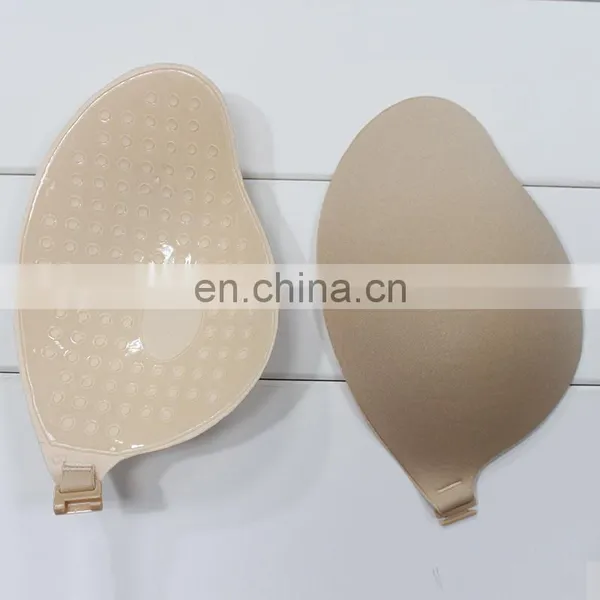 ES6612 Golden Wholesale Fashion Sexy Breathable Invisible Nude Silicone Bra for Dress photo-4
