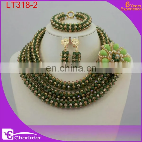 African Beads Jewelry Set Nigerian Coral Beads Charinter Jewelry Beads Jewelry Set LT318-3 photo-6