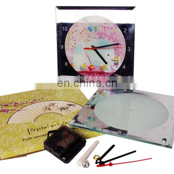 Glass Frame Clock With Stand Blank Sublimation Glass Photo Frame With Clock photo-5