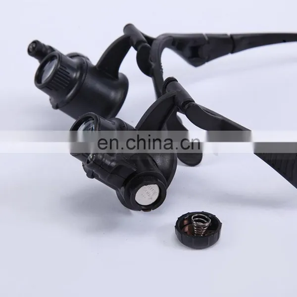 10X 15X 20X 25X Optical Lens LED Light Glasses Magnifier photo-4