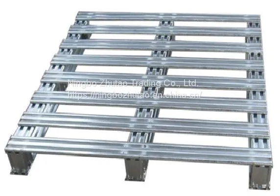 Free Fumigation Steel Pallet Galvanized Customized Warehouse Storage High Loading Metal Pallet