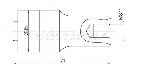 35Khz High Frequency Ultrasonic Transducer 500W With 2PCS Ceramics 35mm PZT8 photo-2