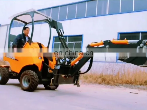 Gas Engine New Agricultural Machines Name HYSOON Articulated Compact Mini Loader photo-1