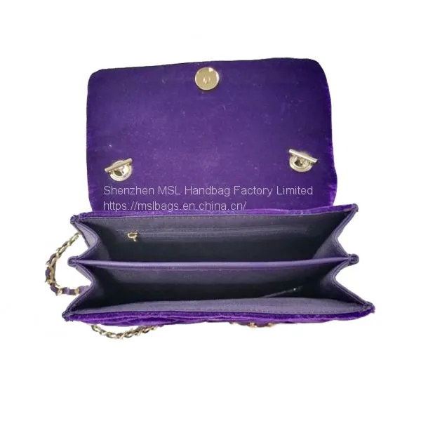 Women Shoulder Handbags Top Quality Velvet Diamond Quilted Chain Interlaced Crossbody Bags photo-4