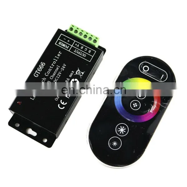 DC12-24V 3Channels 18A RF Дальнодействующий Сенсорный Контроллер для SMD5050 RGB Ленточных Светодиодных Ламп