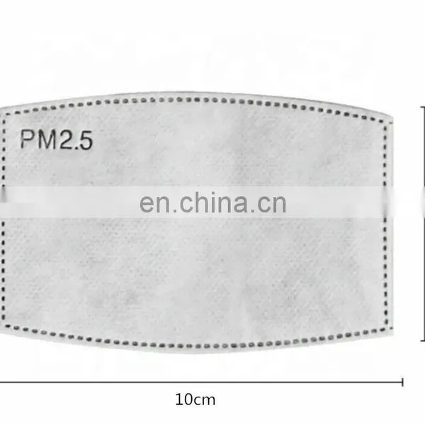 Child High Quality Replaceable 5 Layer Pm2.5 Anti Virus Bacteria Filter Anti Dust Activated Carbon Filters For Face Mask
