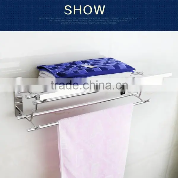 Wesda Stainless Steel and Alloy Bathroom Towel Shelf & Clothes Shelf 090 photo-3