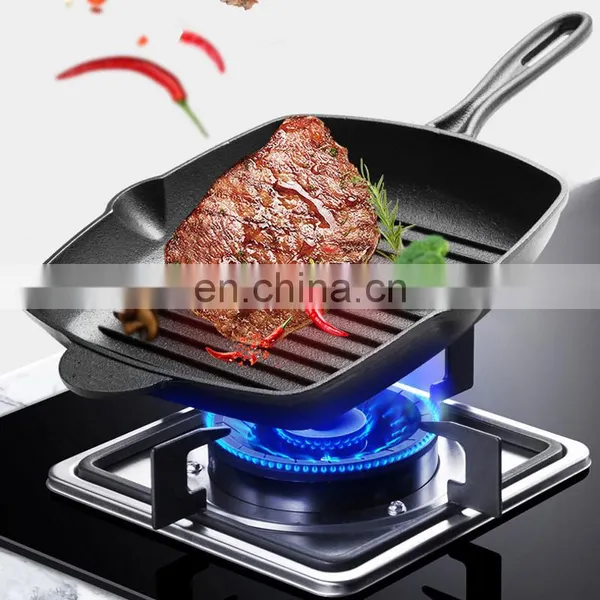 BBQ Super Heat Resistant Breakfast Square Griddle Non-Stick Sandwich Cast Iron Pan photo-5