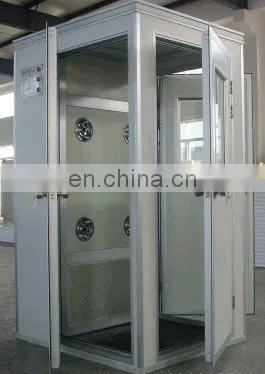 Hospital Medicine Airshower Manufacturing Sliding Stainless Steel Cleanroom Air Shower photo-5