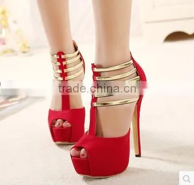 C89231A Europea Lady Hollow Single Shoes Lady Shoes Fashion High Heel Shoes photo-2