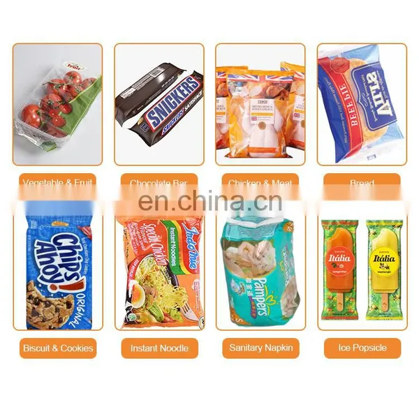 Vegetables Nitrogen Tray Packaging Machine Candy Snack Food Bag Flow Pillow Packing Machine photo-3