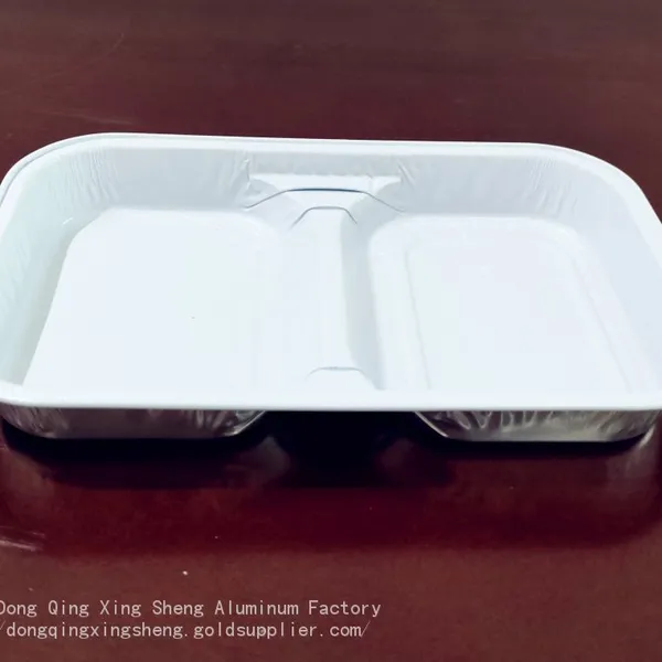 Foil Tray With Lid Rectangular Airline For Food Disposable