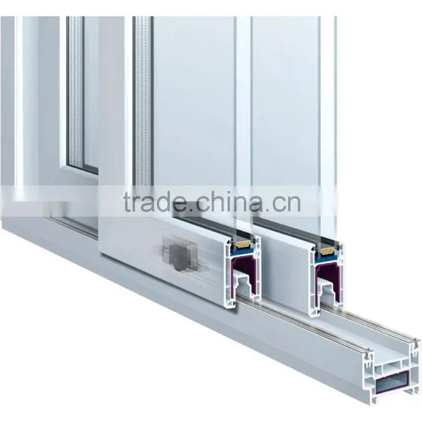 Thermal Break Aluminum Double Folding Glass Windows photo-2
