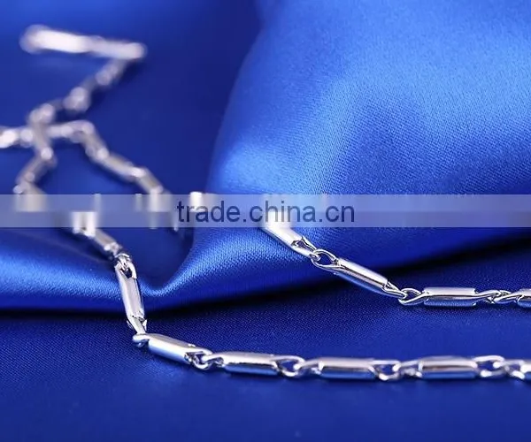 Good Selling Fashion Jewelry High Quality Rhodium Plated Chain Necklace photo-5