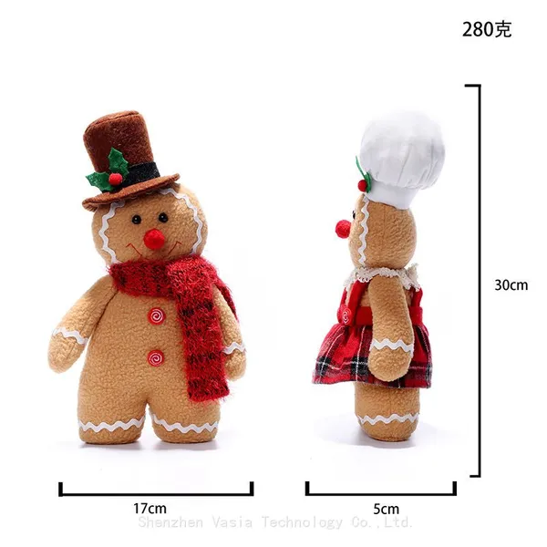 European-American Gingerbread Decor - Wholesale Stuffed Dolls for Christmas Retail & Party Supplies photo-5