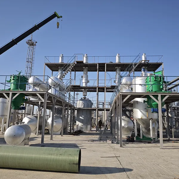 Advanced Technology Waste Engine Oil Recycling Diesel Oil Distillation Machine 80%-85% Diesel Rate Vertical Reactor Design PLC photo-2