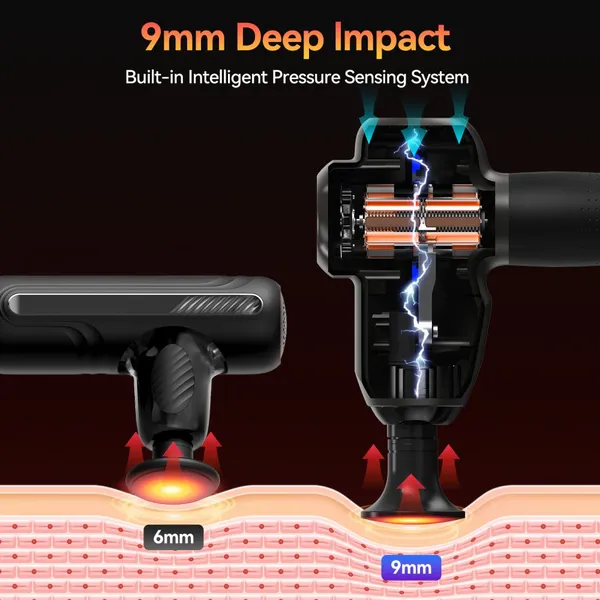 High Quality Mini Fascia Massage Gun Wholesale Portable Cordless Type C Charging Deep Tissue Muscle Relaxation Gun For Office Home Travel photo-2