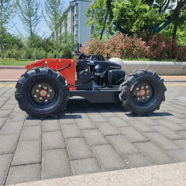 Hybrid Electric Battery Electric Battery Wireless Radio Control Lawn Mower photo-4