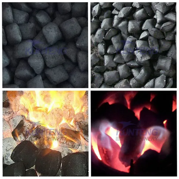 Smoke Free Industrial Wood Sawdust Sponge Iron Coconut Shell Fire Log Charcoal Briquette Machine EPC photo-5