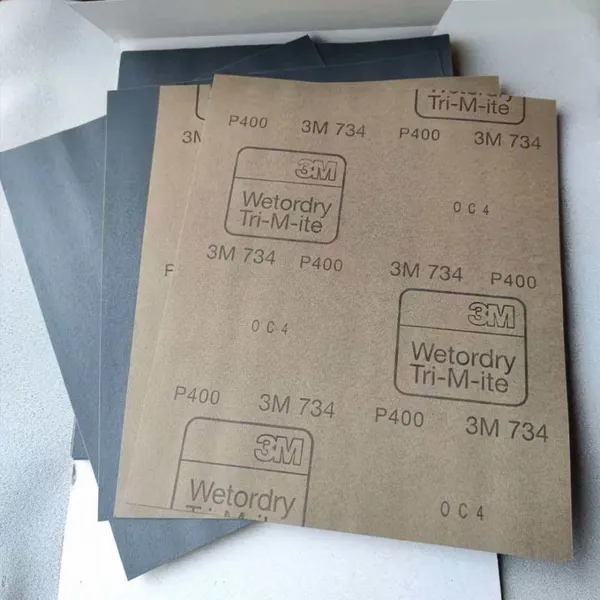 3m 734 P120-P1200 Waterproof Sandpaper Wet/Dry Abrasive Paper Sheet for Polishing and Sanding 734 Application photo-3