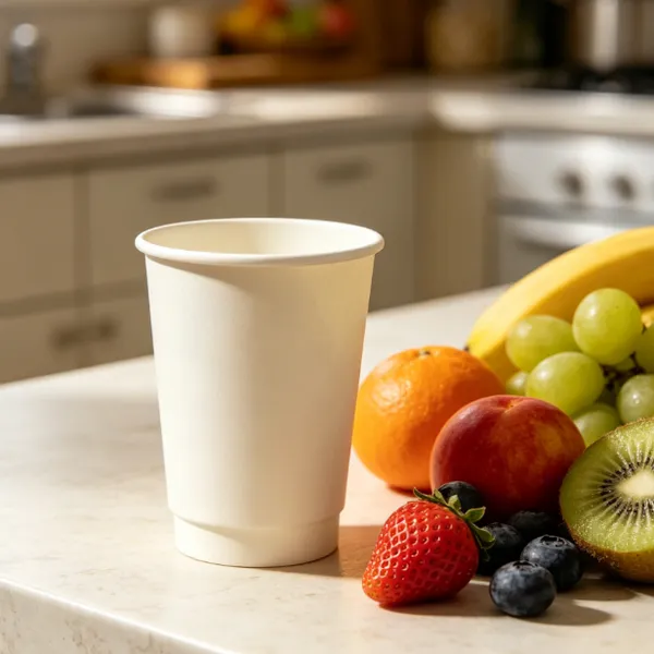 Hot Drink Paper Cup With Rolled Rim and Anti-Slip Sleeve for Takeaway photo-3