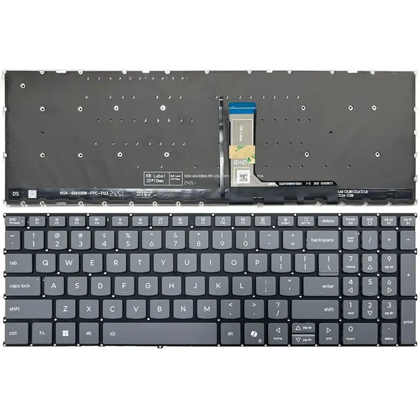 New Lenovo Ideapad 16 Pro 16c IRH10 AHP10 AKP10 IAH10 Keyboard Gray US Backlit