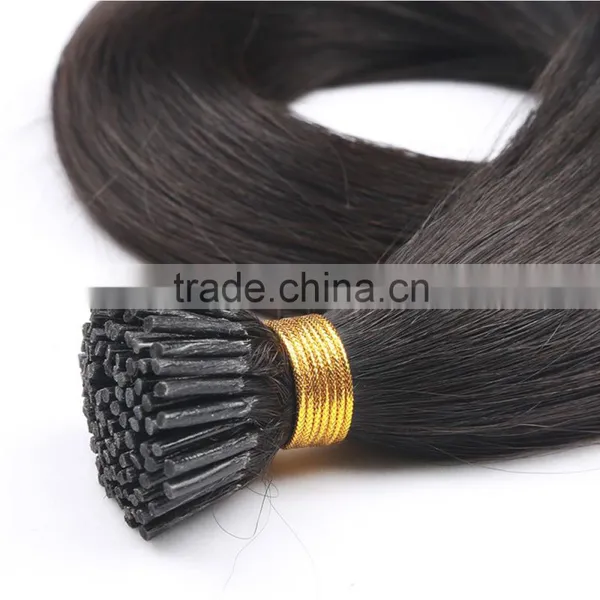 i Tip Natural Color Hair Shedding and Tangle Free Pre Boned 1g 0.5g 0.8g Hair Extension photo-3