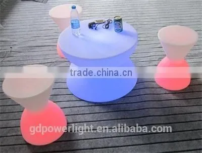 PE Plastic Bar Table With LED Lights and Remote 6040D photo-4