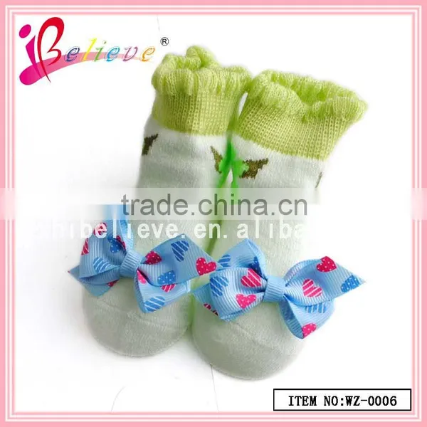 100% Cotton Thin Socks Wholesale Elite Socks,baby Socks With Ribbon Bow photo-5