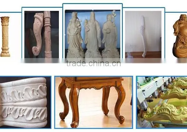 Chinese 4axis Wood Mini Cnc Router Machine photo-3