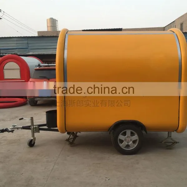 7.6*5.5ft Yellow Food Cart Trailer Food Truck Mobile Food Trailer photo-4
