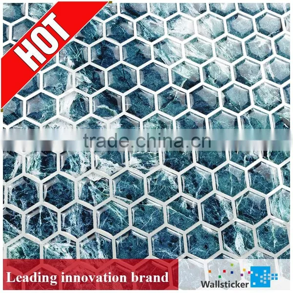 Self adhesive pvc free removable bathroom wall tile sticker for home decoration use